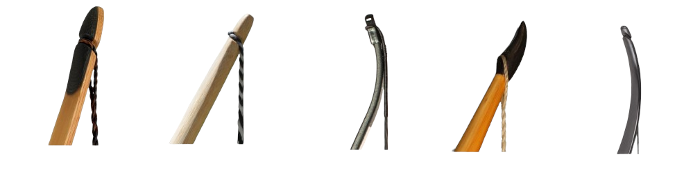 Examples of different limb tip designs